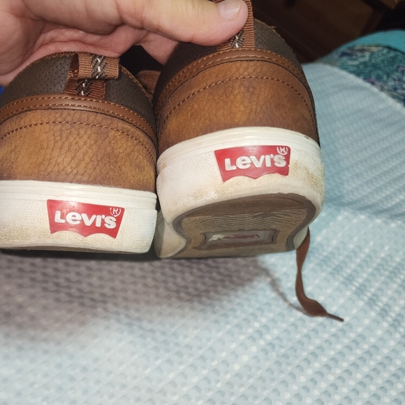 LEVIS EUC MENS SZ 8 ALPINE VEGAN LEATHER SNEAKERS SHOES - Picture 7 of 10